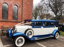 Vintage wedding car for hire in Southsea